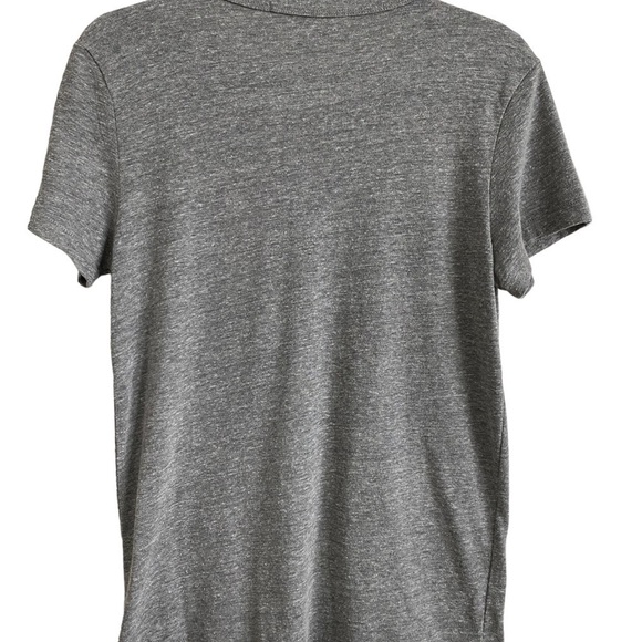 Bow & Drape Fries Over Guys Gray Sequin Short Sleeve Graphic Tee Shirt Size L - Picture 3 of 6